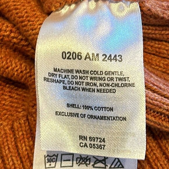 Columbia Men's Orange Sweater - Picture 5 of 6